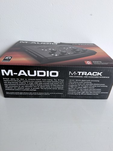 Audio track duo usb - m-audio,
